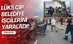 Düzce-Zonguldak karayolunda kaza! Lüks cip belediye işçilerini yaraladı