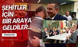 Vali Osman Hacıbektaşoğlu, Muammer Avcı ve Ahmet Çolakoğlu şehitler için bir araya geldi