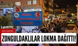 Zonguldaklılar Mevlit Kandili'nde Bursa'da lokma dağıttı!