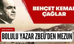 Bolulu yazar Behçet Kemal Çağlar, ZBEÜ'den mezun mühendis...