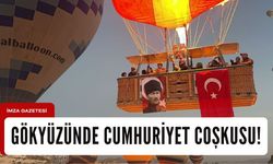 Gökyüzünde Cumhuriyet coşkusu...