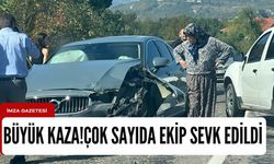 Gökçebey’de kaza! Çok sayıda ekip sevk edildi