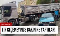 Tır yolda kaldı! Vatandaşlar bakın ne yaptı