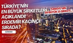 Türkiye'nin en büyük 15 şirketi... Erdemir kaçıncı sırada?