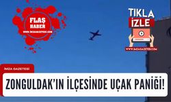 Zonguldak'ın ilçesinde uçak paniği!