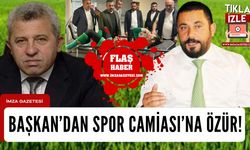 Vanspor Kulüp Başkanı Feyat Kıyak'tan  Zonguldak Kömürspor camiasına özür!
