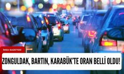 Zonguldak, Bartın ve Karabük'te kayıtlı taşıt oranı belli oldu!