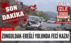 Zonguldak-Ereğli yolunda feci kaza!