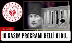 Zonguldak Valiliği 10 Kasım programı açıklandı...