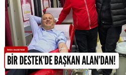 Başkan Alan’dan kan stoklarına destek!