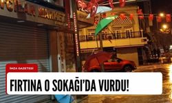 Şemsiyeler sokağına fırtına vurdu!