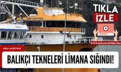 Batı Karadeniz’de doğalgaz arayan Fatih, Kanuni ve Yavuz ile birlikte çalışan balıkçı tekneleri Amasra'ya sığındı!