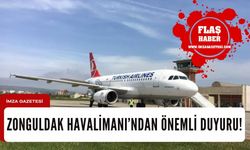 Zonguldak Havalimanı'ndan vatandaşlara önemli duyuru!