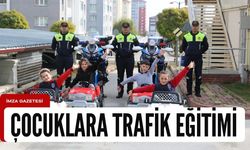 Jandarmadan çocuklara trafik eğitimi!