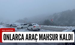 Onlarca araç mahsur kaldı!