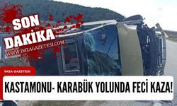 Taklalar atarak kaza yaptı!