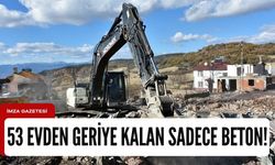 Yanan köydeki evlerin enkazı kaldırılıyor!