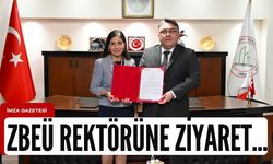 ZBEÜ rektörü Özölçer'e, Karadeniz Çakmak’tan ziyaret...