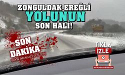 Zonguldak-Ereğli yolunda son durum... Kar, fırtına, sis... İşte yolun hali...
