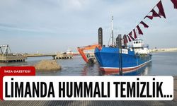 Zonguldak Limanı'nda temizlik sürüyor...