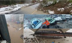 Zonguldak'ın ilçesinde sağanak ve fırtınanın ardından heyelan!