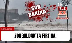 Zonguldak'ta fırtına... Fırtınanın şiddeti böyle görüntülendi!