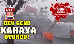 Zonguldak'ta gemi karaya oturdu, 13 mürettebat tahliye edildi
