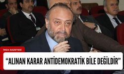 "Alınan karar antidemokratik bile değildir"