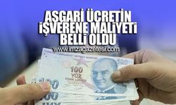 Asgari ücretin işverene maliyeti belli oldu!