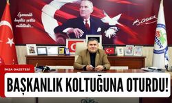 Belediye Başkanlığı koltuğuna oturdu!