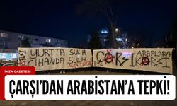 Beşiktaş taraftarı Suudi Arabistan Konsolosluğu önünde pankart açtı!