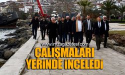 Çalışmaları yerinde inceledi!