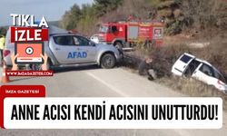 Karabük’te trafik kazası! Anne acısı kendi acısını unutturdu