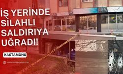 İş yerinde otururken silahlı saldırıya uğradı!