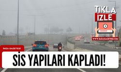Karabük'te yoğun sis nedeniyle yapılar gözden kayboldu