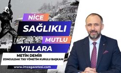 Zonguldak Tso Yönetim Kurulu Başkanı Metin Demir Yeni yıl mesajı...
