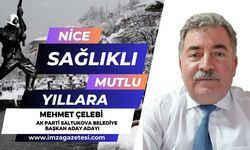 Ak Parti Saltukova Belediye Başkan Aday Adayı Mehmet Çelebi'nin yeni yıl mesajı...