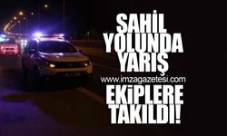 Sahil yolunda yarış ekiplere takıldı!