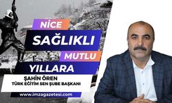 Türk Eğitim Sen Şube Başkanı Şahin Ören Yeni yıl mesajı...