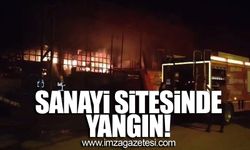 Sanayi sitesinde yangın!