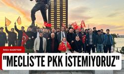 "Şehitler ölmez, vatan bölünmez", "Meclis’te PKK istemiyoruz"