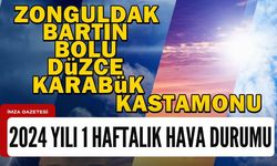Yeni yılın ilk haftası nasıl geçecek? Zonguldak, Bartın, Bolu, Düzce, Karabük ve Kastamonu 1 haftalık hava durumu