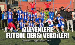 Zonguldak Ereğli Spor (ZES) izleyenlere adeta futbol dersi verdi.