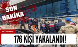 Zonguldak İl Jandarma Komutanlığı'nın düzenlediği operasyonla 176 kişi yakalandı!