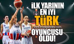 Zonguldak Spor Basket 67 basketbolcusu Deniz Aygül, ilk yarının en iyi Türk oyuncusu!