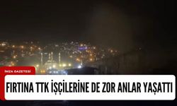 Zonguldak’ta etkili kuvvetli fırtına TTK Palamar’ı vurdu.