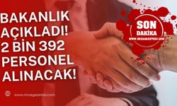 Aile ve Sosyal Hizmetler Bakanı duyurdu! 2 Bin 392 Personel alınacak...