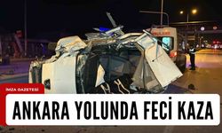 Ankara yolunda ölümlü kaza!