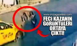 Komşuda feci kaza! İki küçük çocuğa taksi böyle çarptı!