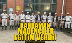 Depremin kahramanı madencilerden Pamukkale Belediyesine eğitim!